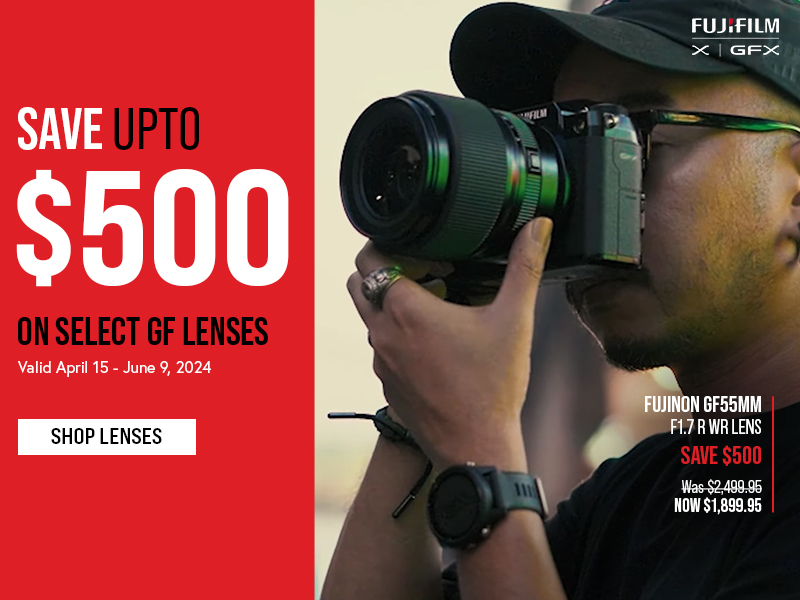 Save up to $400 on Select Fujifilm Lenses